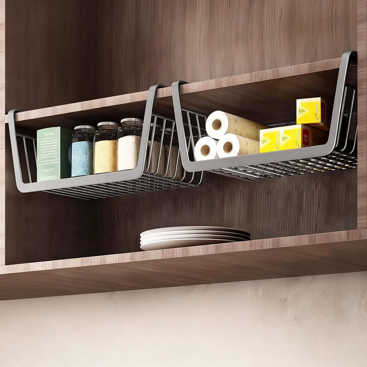 Kitchen wall shelf, extendable, carbon steel