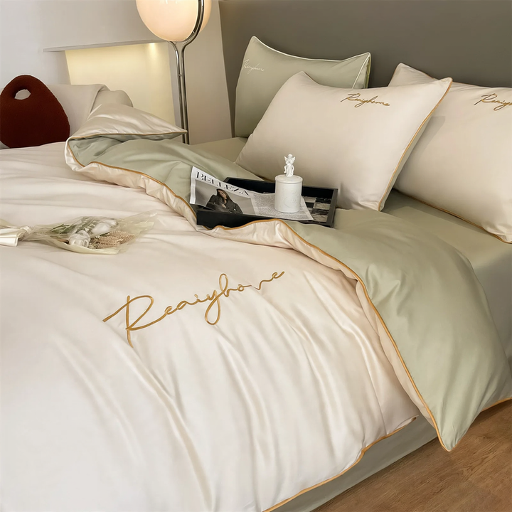 Cotton bedding set, 4-piece, 100% cotton