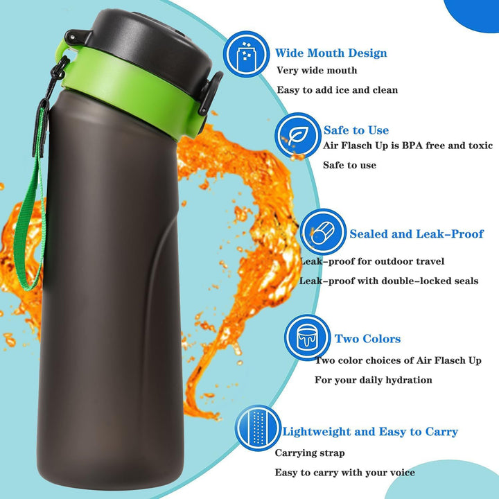 Drink bottle with flavor rings, 750 ml