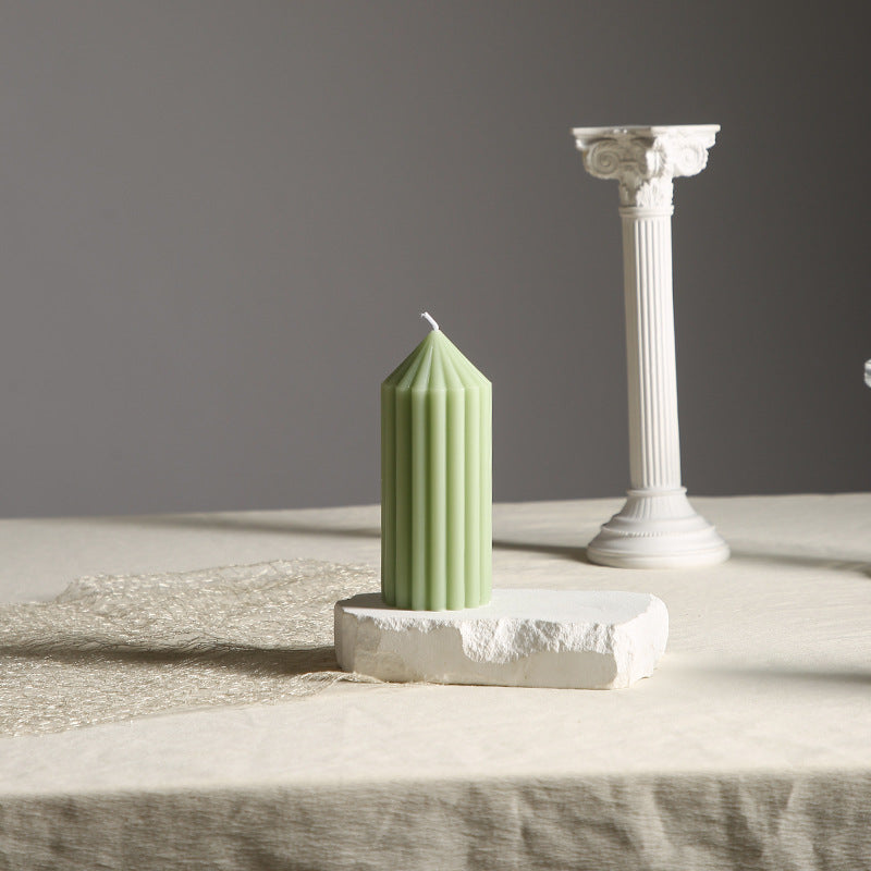 Gear-Scented Candle, Cylinder, Mint Green
