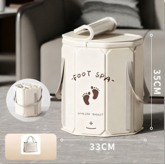 Portable foot bath made of PVC, foldable