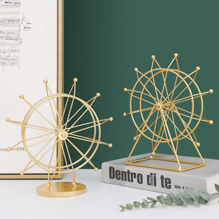 Rotatable giant wheel model, iron, European style