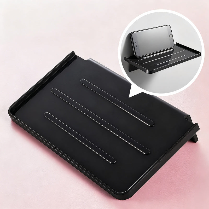 Wall shelf bathroom without drilling, ABS plastic