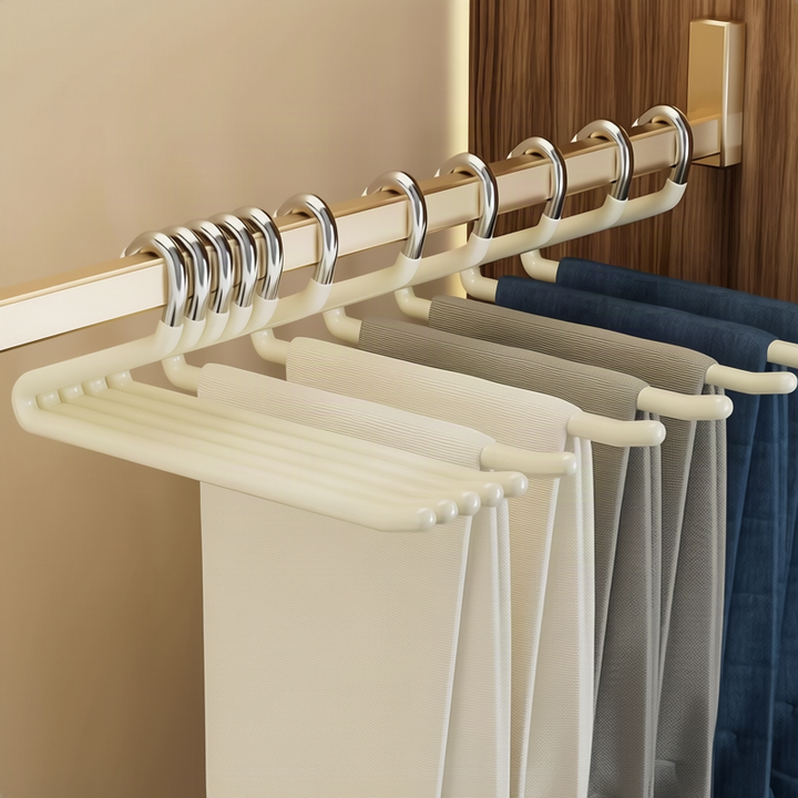 Stainless steel pant hangers, non-slip