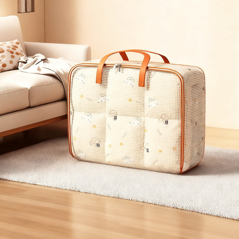 Storage bag for duvets and clothing