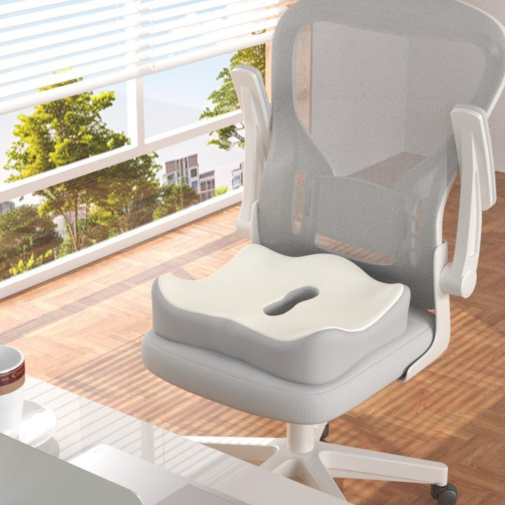 Memory foam seat cushion for office chairs