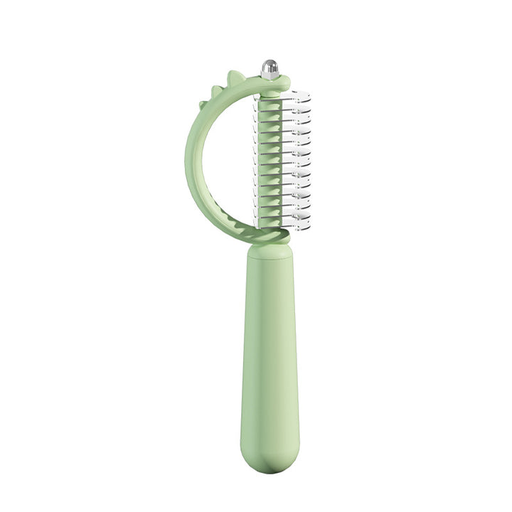 Fur brush for dogs and cats with needle comb