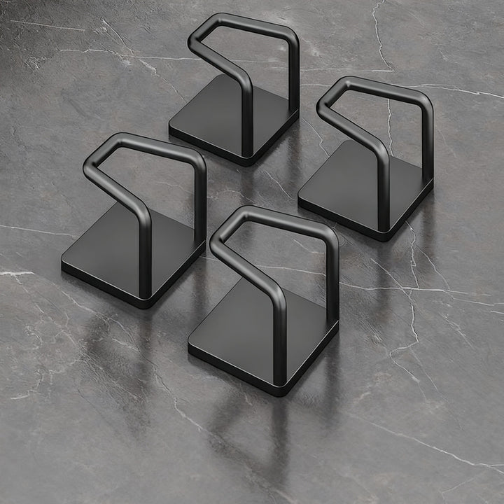 Stainless steel wall hooks without drilling, set of 6/8
