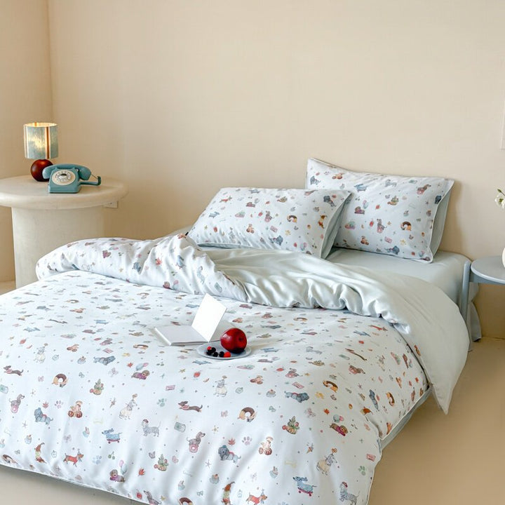 Lyocell bedding set, 4-piece, 3000–3500 g