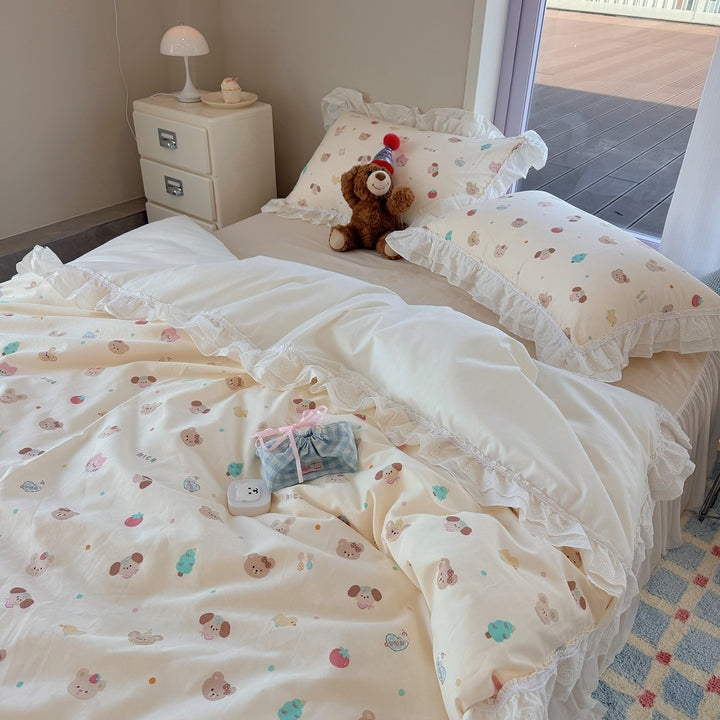 Cotton bedding, 4-piece, Korean style