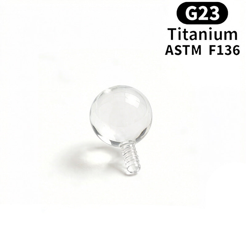 Titan Piercing bar with internal thread