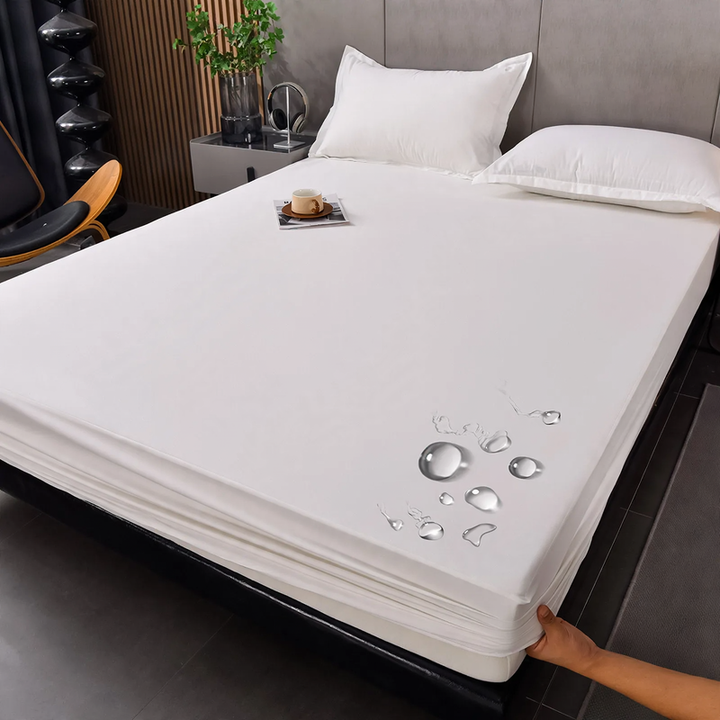 Waterproof cotton fitted sheets, 150 x 200 cm