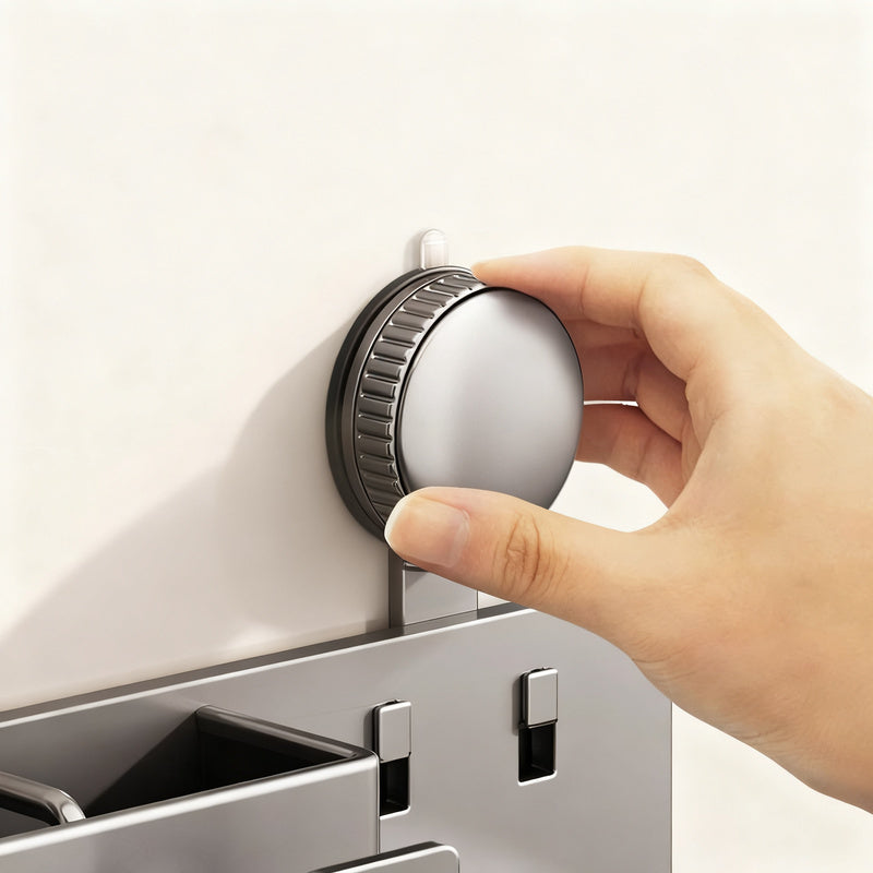 Suction cup toothbrush and hair dryer holder, wall-mounted