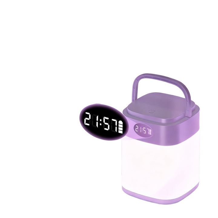 LED night light with remote control and clock