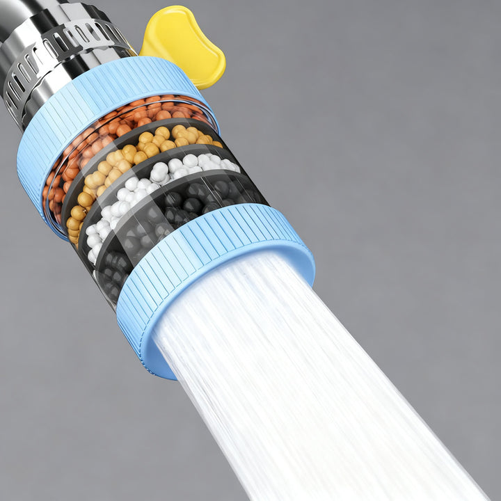 Swivel faucet attachment with filtration
