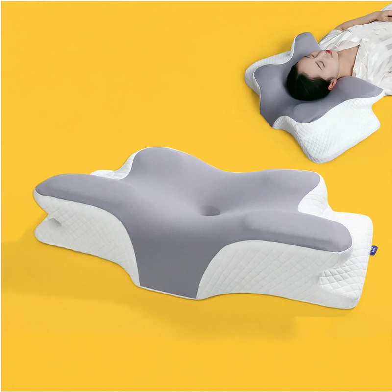 Butterfly-shaped neck support pillow made of memory foam