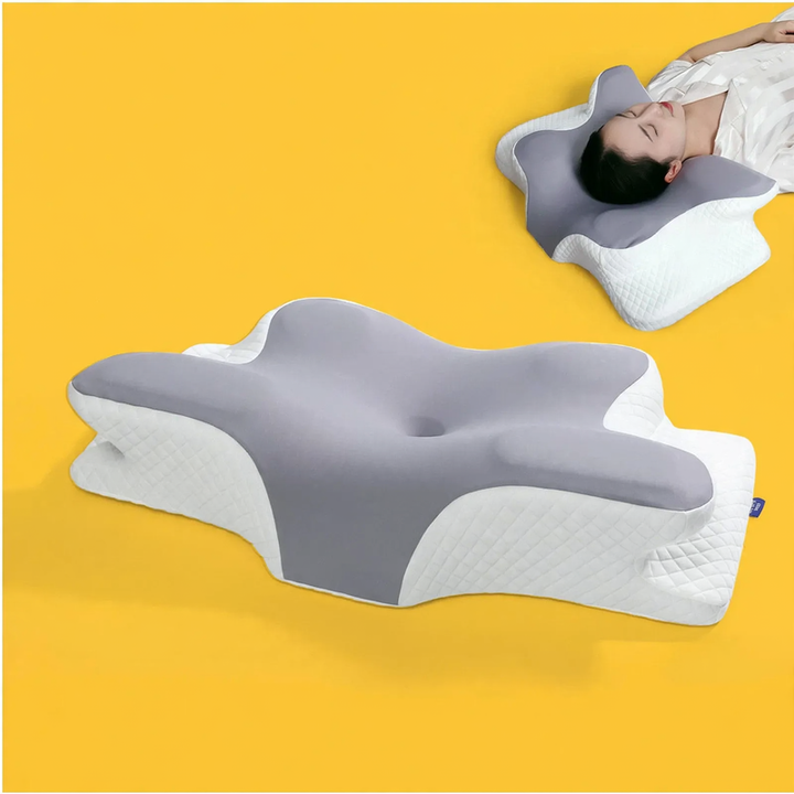 Butterfly-shaped neck support pillow made of memory foam