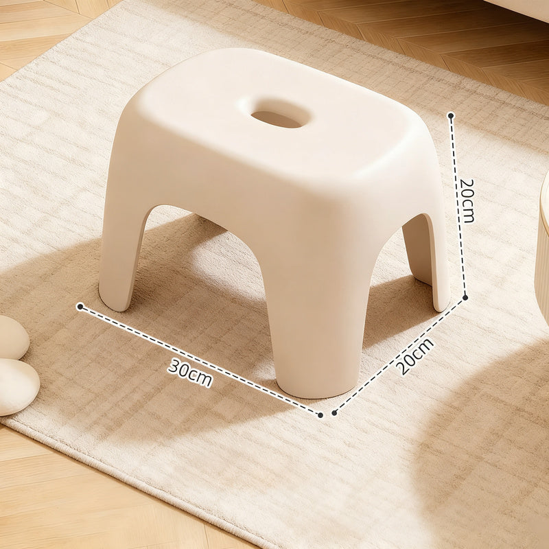 Plastic stool, square, sturdy