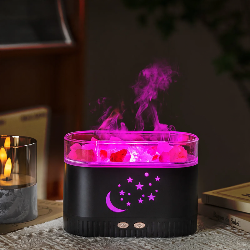 Crystal Salt Diffuser with LED Light and Humidification