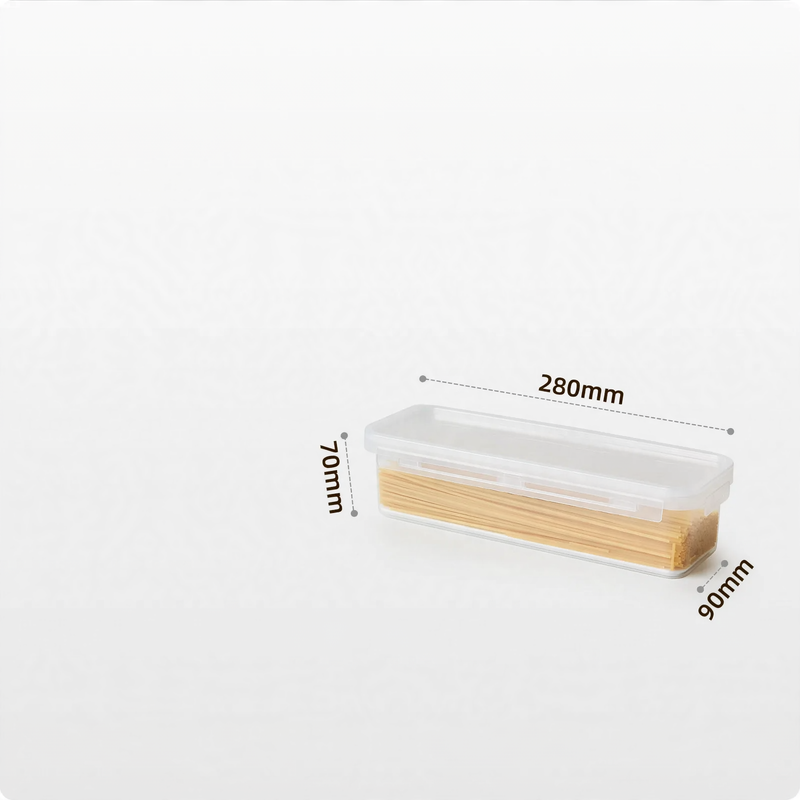 Plastic storage boxes, 200–900 ml