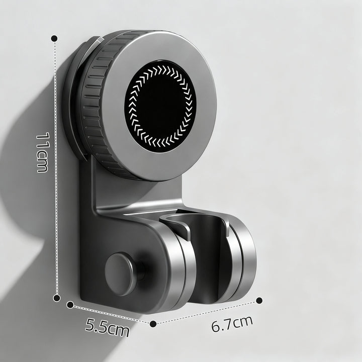 shower head holder with suction cup, 360° rotatable