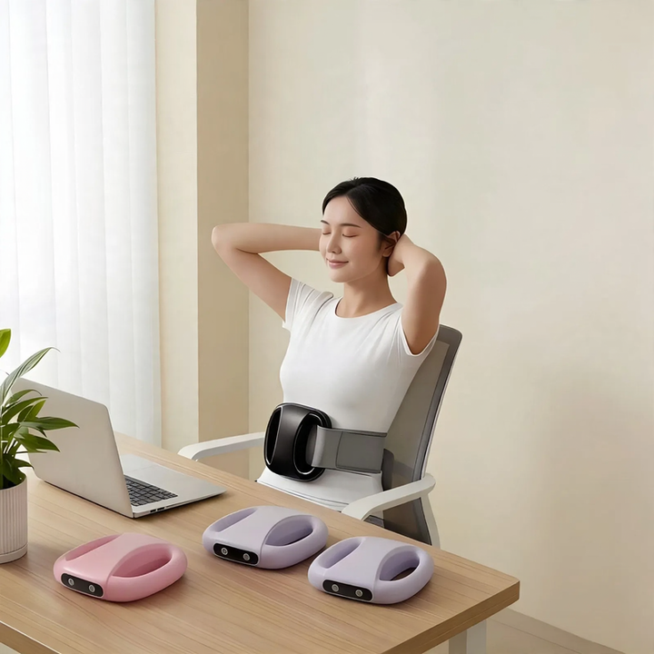 Electric fascia massage ring for the abdominal area