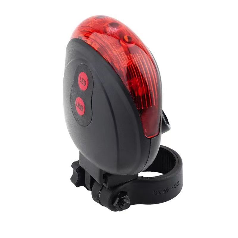 Bicycle laser rear light with parallel line