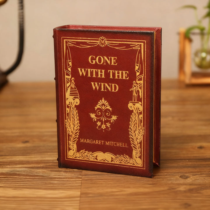 Decorative book tray made of wood, classic design