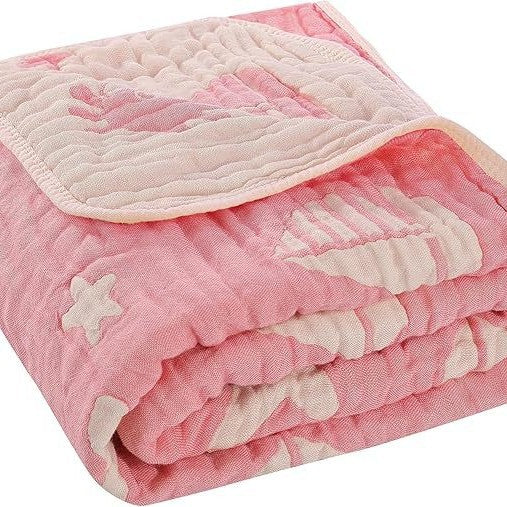 Cotton baby blanket, 6-layer, 103 x 103 cm