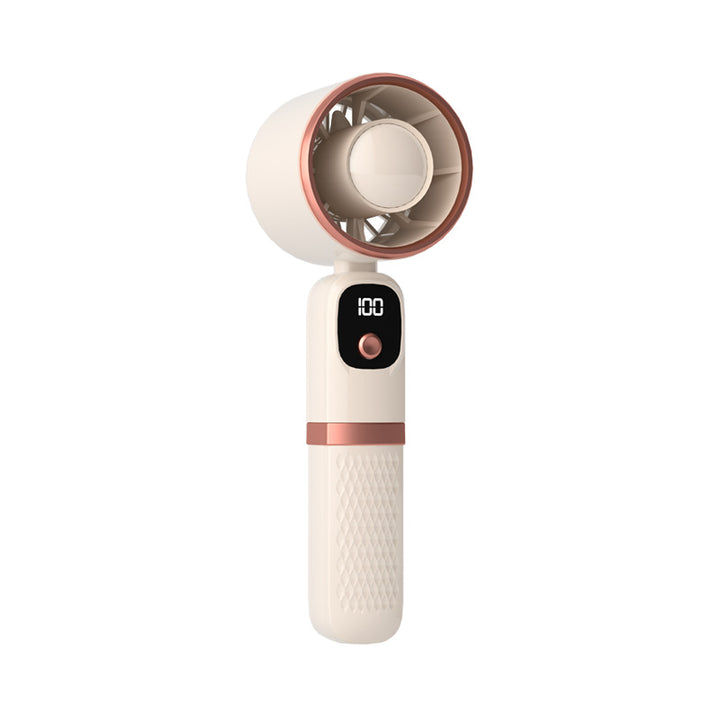 Portable hand fan with integrated power bank