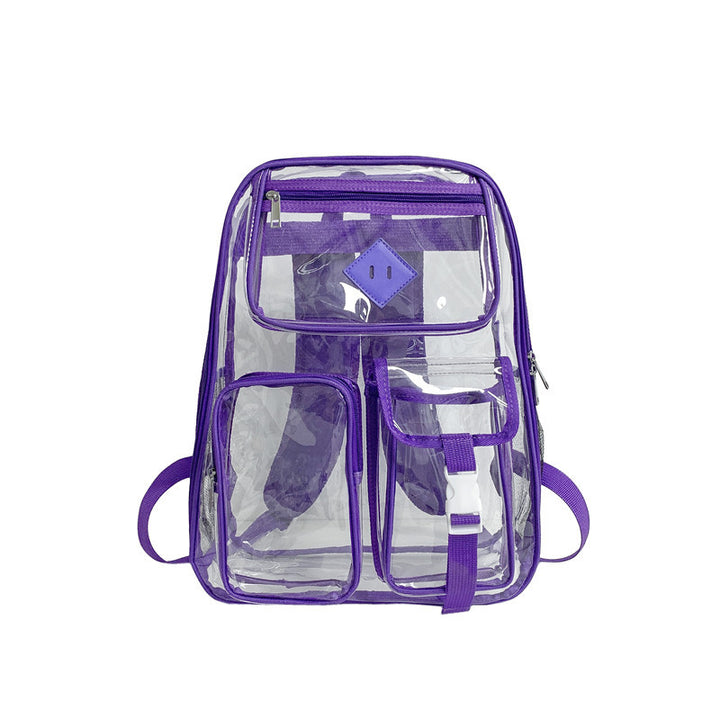 Transparent PVC backpack, waterproof
