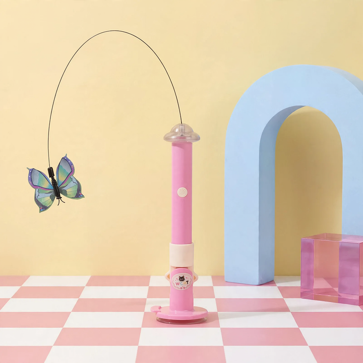 Electric cat toy wand made of silicone