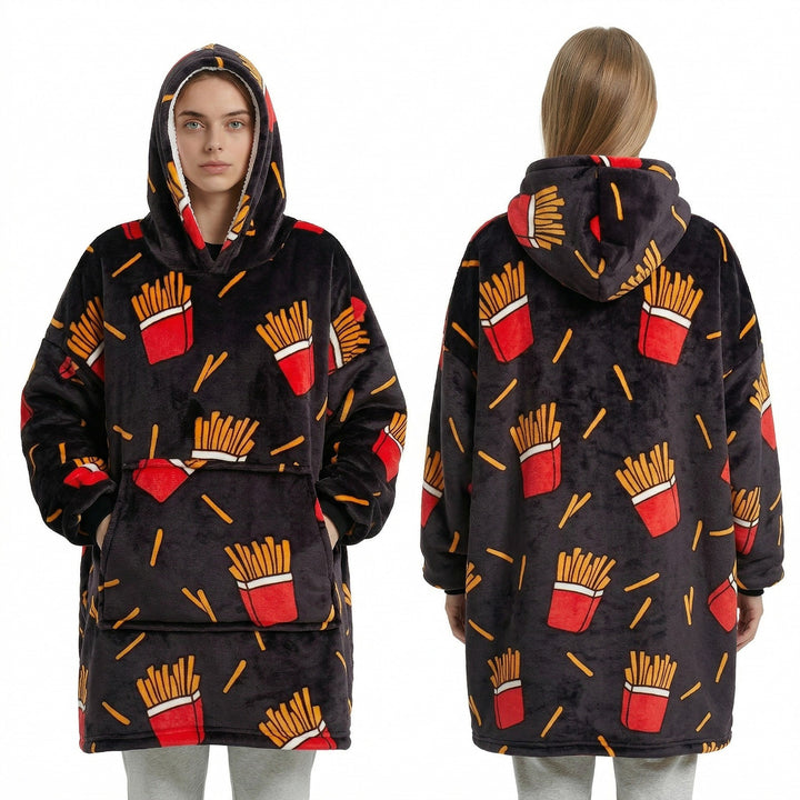 Portable blanket made of fleece, 350 g/m²
