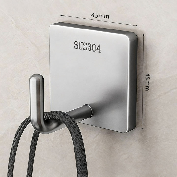 Stainless steel adhesive hooks with strong hold