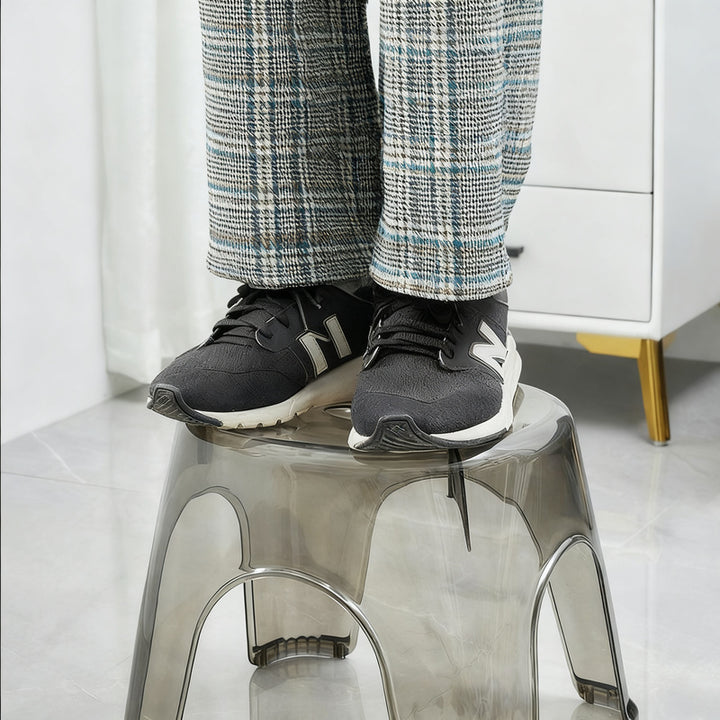 Plastic stool, square, sturdy