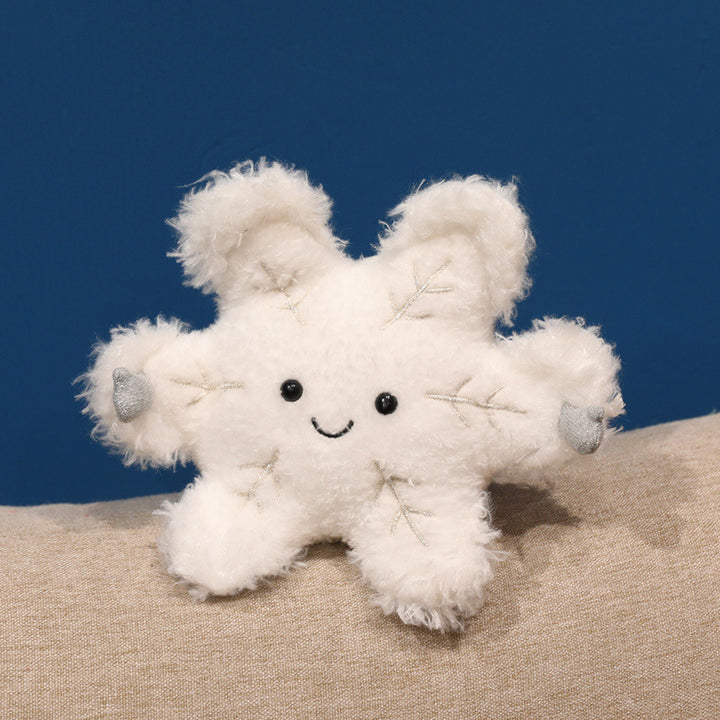 Christmas plush toys, Christmas tree, and snowflake