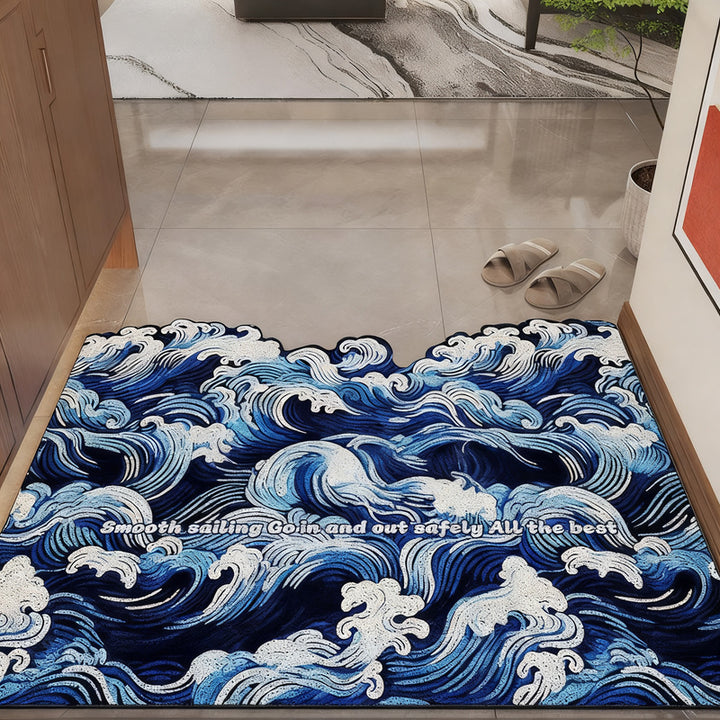 Doormat, non-slip, yarn loop