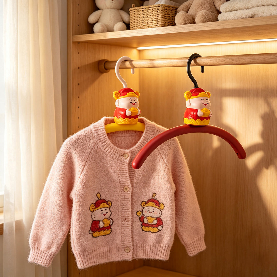 Clothes hanger with slip protection, colorful