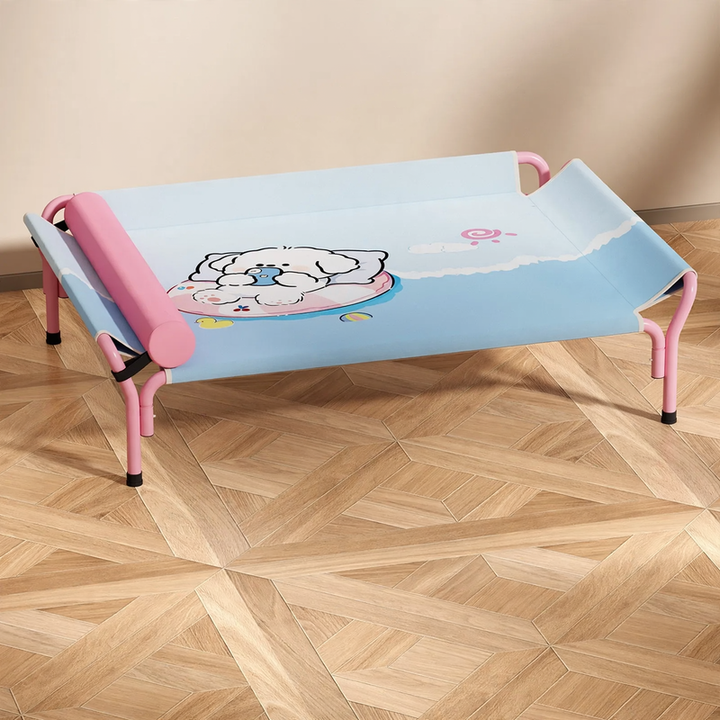 Dog bed with backrest, washable, all seasons