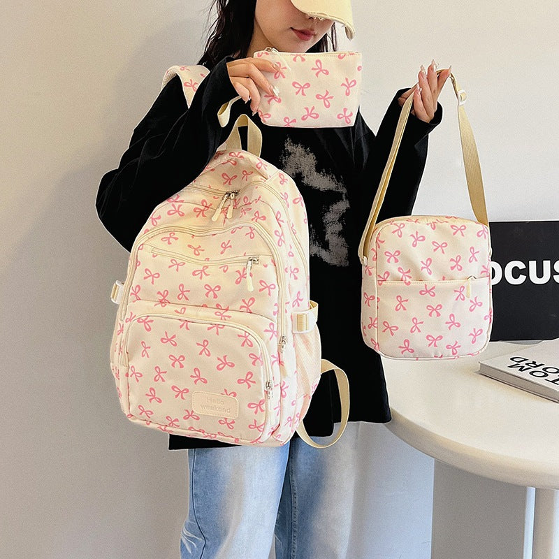 Nylon backpack, large capacity, modern design