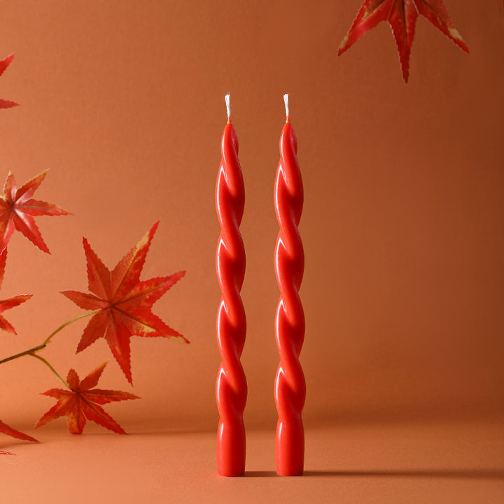 Scented candle in glass, long stems, hand-poured