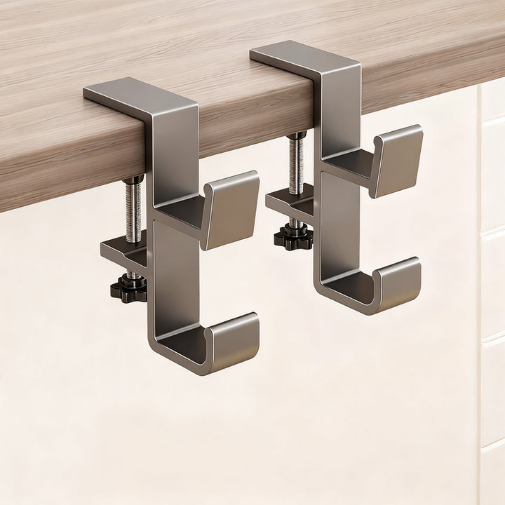 Adjustable table backpack hook made of aluminum