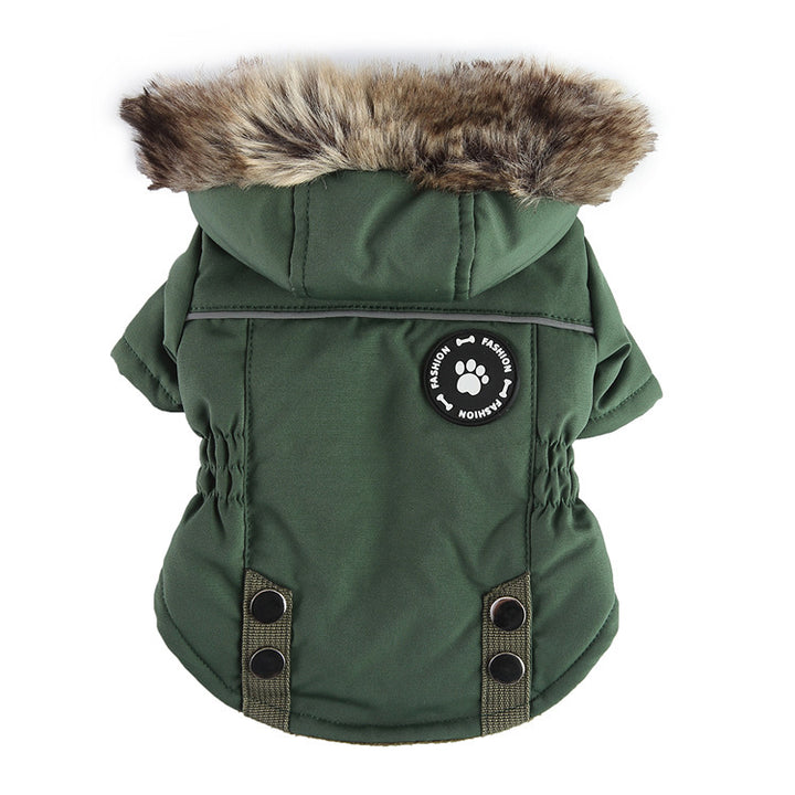 Dog jacket with zipper, polyester
