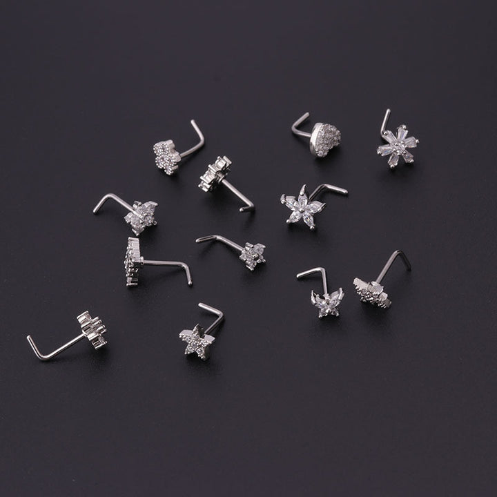 Titan-Piercing rod, flat base, internal thread