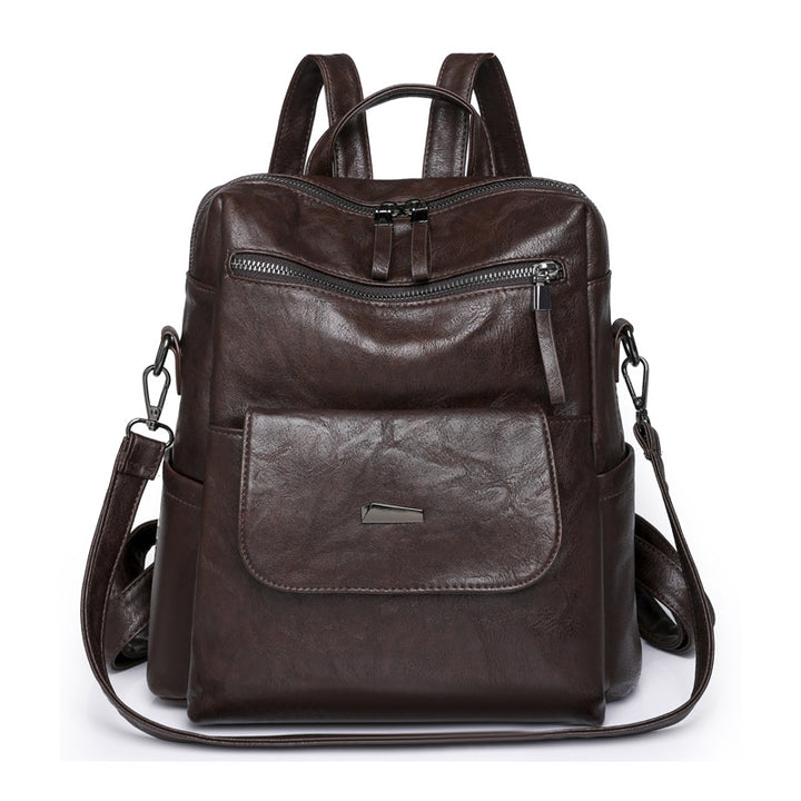 Women's backpack made of PU, large capacity
