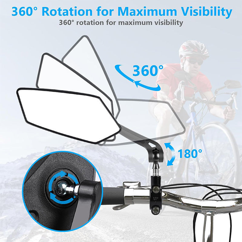 Bicycle rearview mirror KS-0804, 360° adjustable