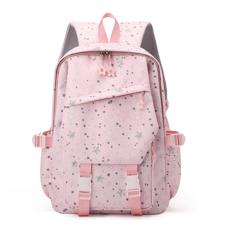 Large backpack made of polyester, breathable