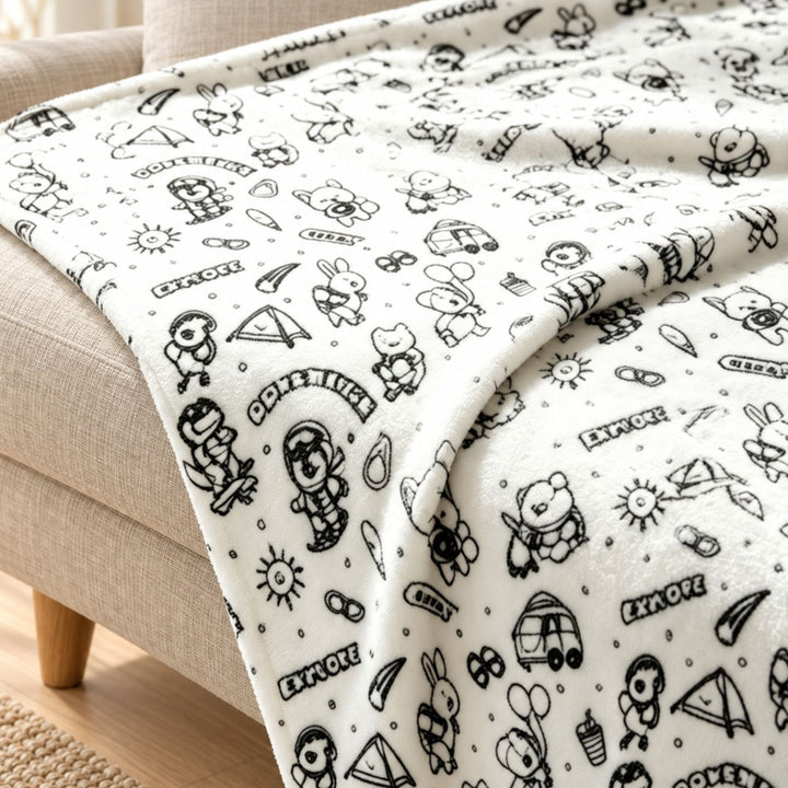 Maldecke made of lamb fleece for self-design