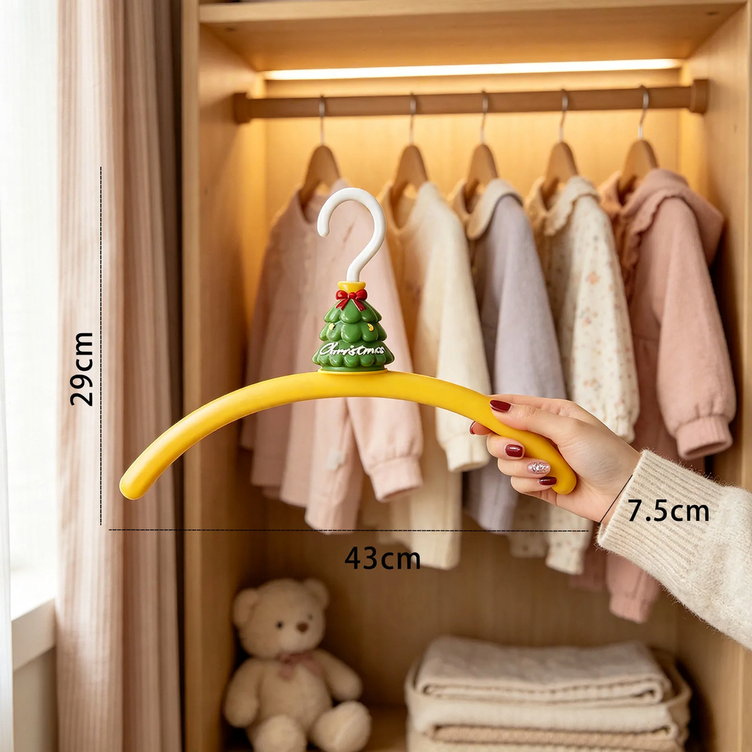 Clothes hanger, Christmas tree shape, non-slip, ABS