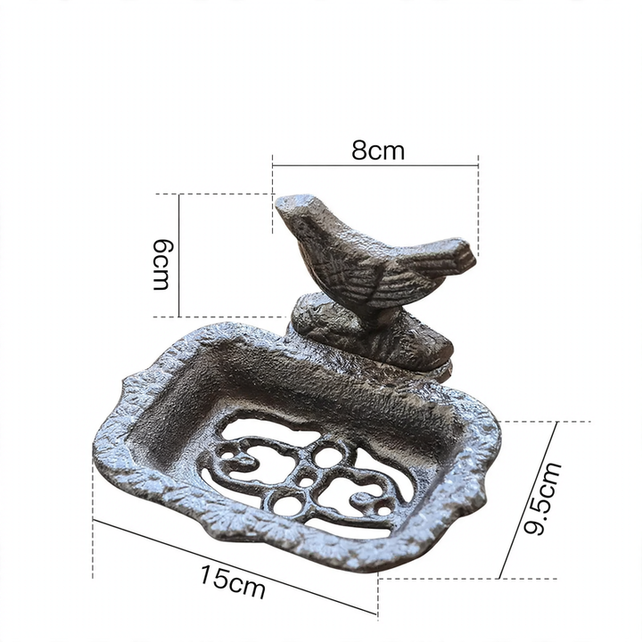 Cast iron wall bracket for towels and paper